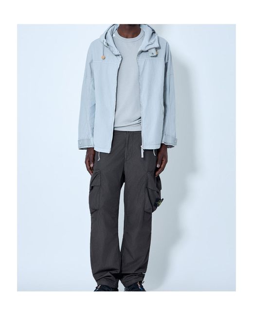 Stone Island Blue Marina Drawstring Jacket for men