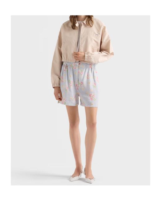 Prada Natural Faille Blouson Jacket