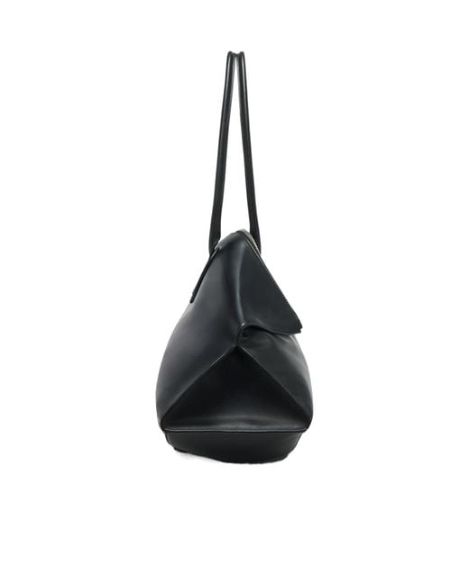 McQueen Black Manta Maxi Tote Bag