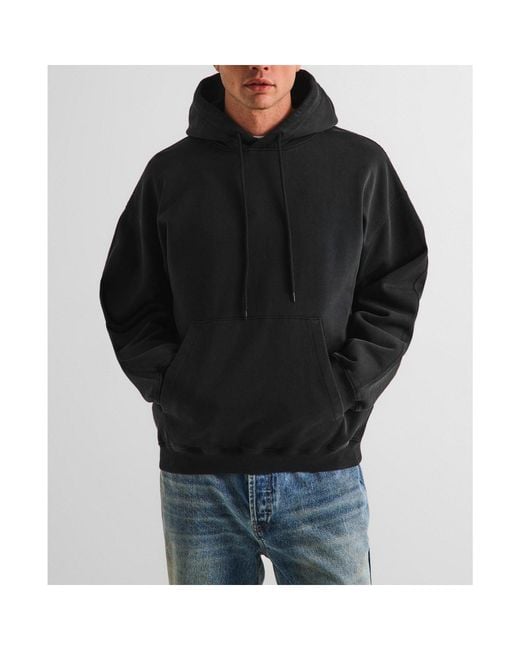 424 Black Pullover Hoodie for men
