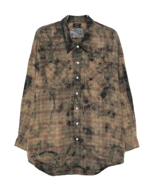 R13 Gray Long Sleeve Shirt for men