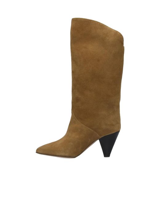 Isabel Marant Brown Pointed Toe Boots