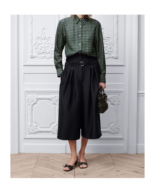 Dior Black Belted Cropped Pants