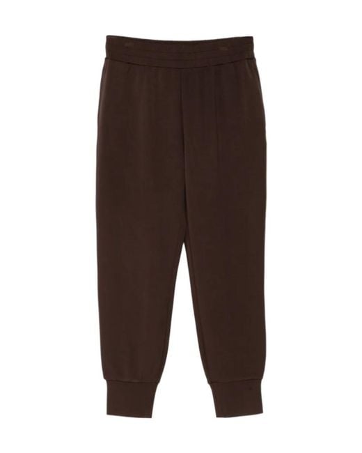 Varley Brown Elasticated-Waistband Track Pants