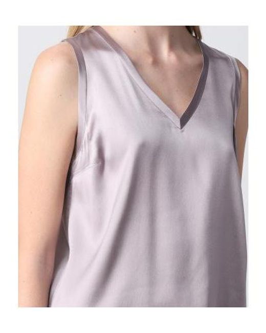 Brunello Cucinelli Purple Logo Vest