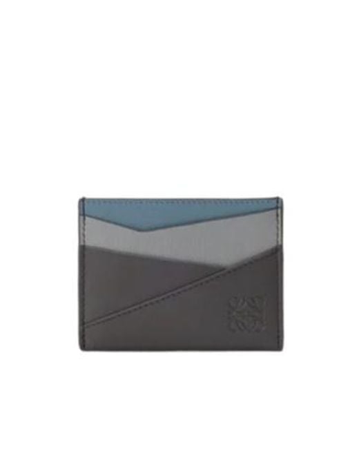 Loewe Gray Puzzle Plain Cardholder for men