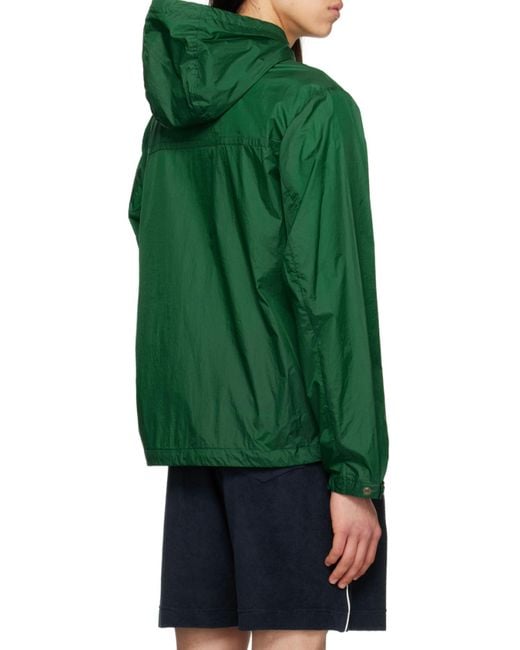 Moncler Green Samakar Hooded Jacket for men