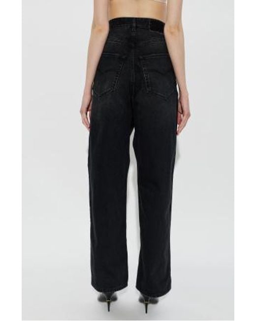 Vetements Black Vintage Effect Jeans
