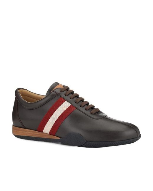 Bally Brown Logo Casual Sneakers for men