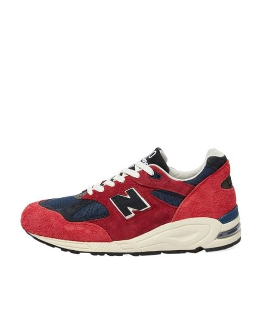 New Balance Red Low-Cut Casual Sneakers for men