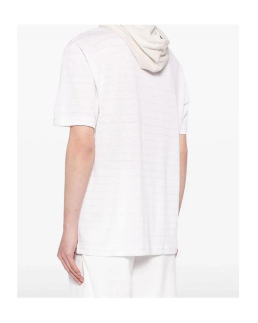 Eleventy White Round Neck T-Shirt for men