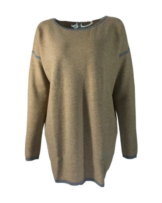 Max Mara Green Long-Sleeved Sweater