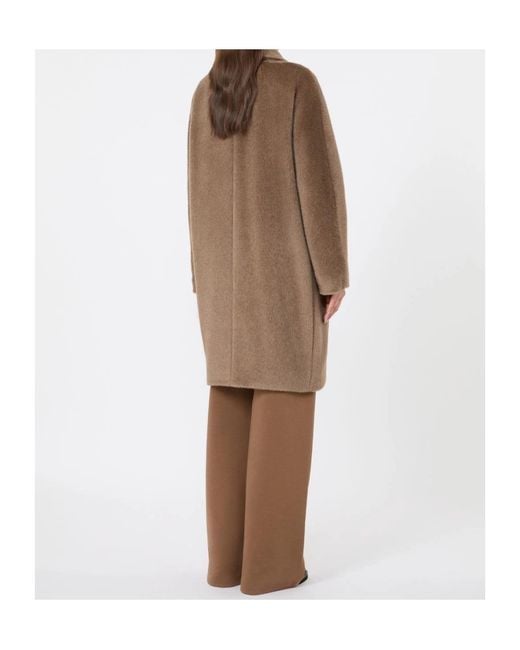 Max Mara Brown Long-Sleeved Coat