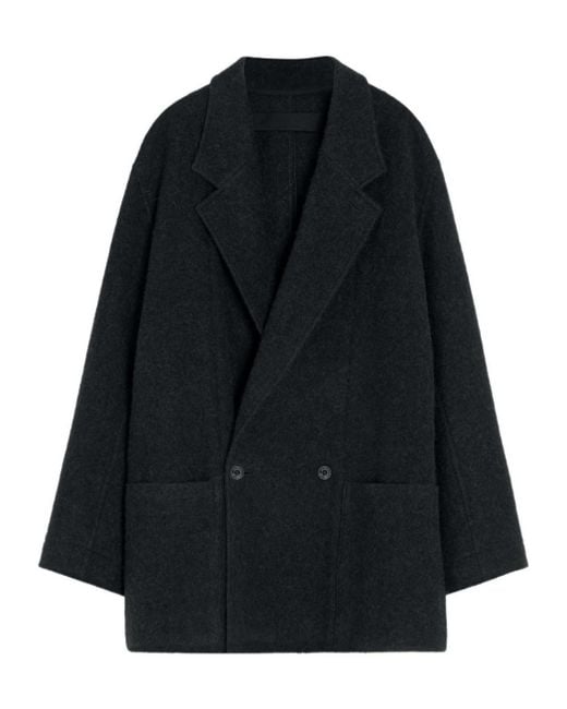 Lemaire Black Felted Jacket for men