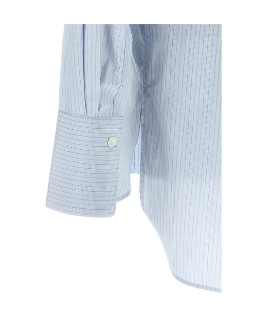 NAMACHEKO Blue Hernan Striped Shirt for men