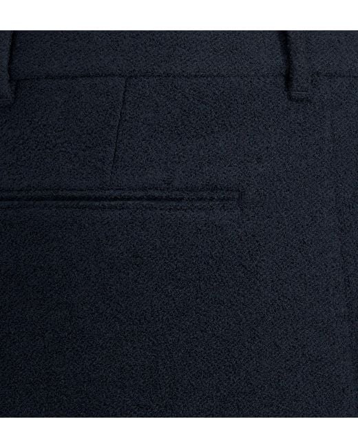 Dior Blue Homme Classic Straight-Cut Pants for men