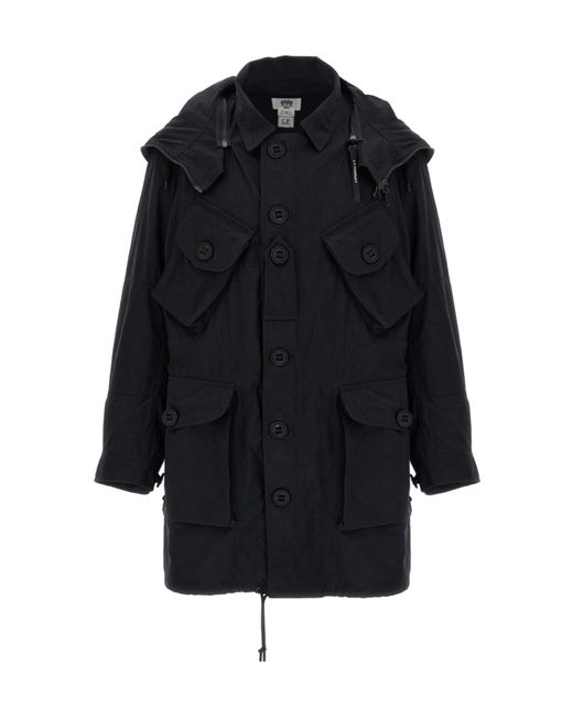 Junya Watanabe Black X C.P. Company Hooded Parka for men