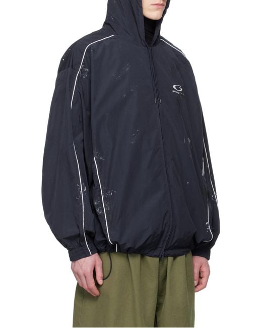 Balenciaga Blue Painter Tracksuit Jacket for men
