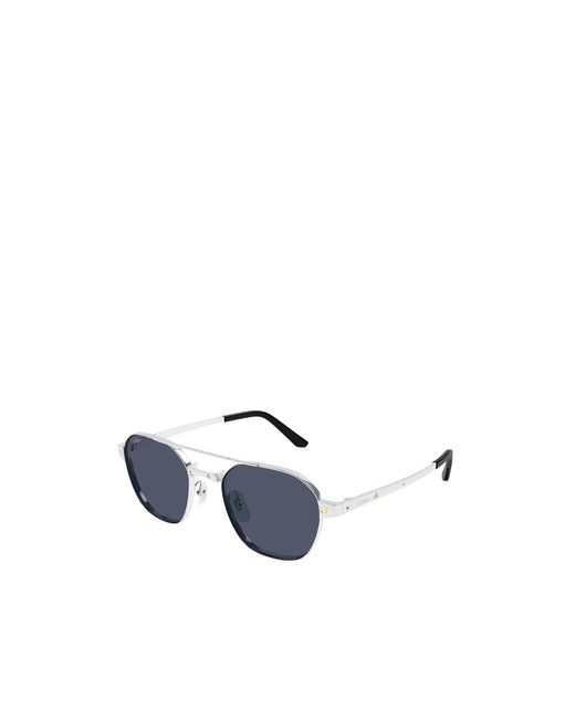 Cartier Blue Pilot Sunglasses for men
