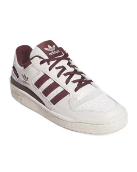 Adidas Originals Pink Forum Low Cl Lace-Up Sneakers for men