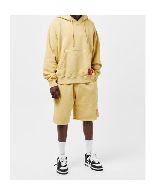 Off-White c/o Virgil Abloh Yellow Printed Sweatshirt for men
