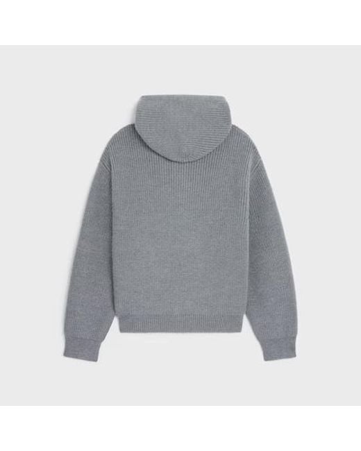 Céline Gray Hooded Cardigan for men