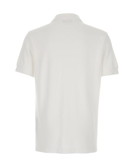 Tom Ford White Short-Sleeved Polo Shirt for men