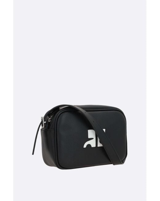 Courreges Black Courrèges Reedition Logo Patch Zip-Up Shoulder Bag