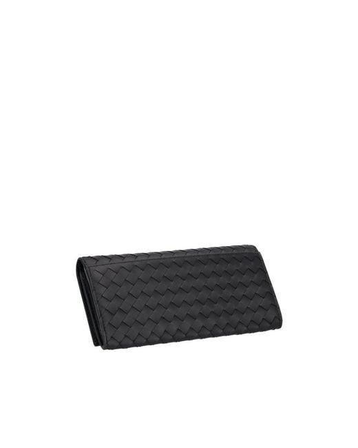 Bottega Veneta Black Folding Wallet for men