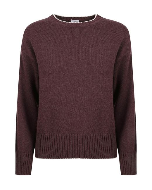 Eleventy Brown Crew Neck Knitted Sweater