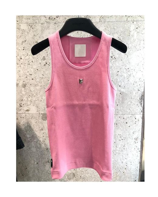 Givenchy Pink Extra Slim Fit Tank Top