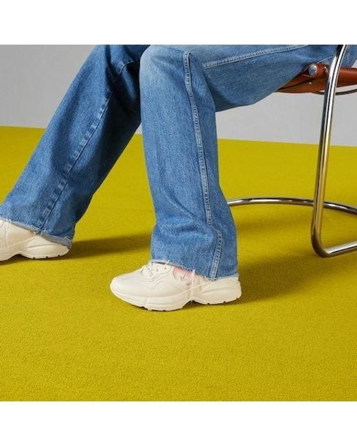 Gucci Natural Rhyton Sneakers