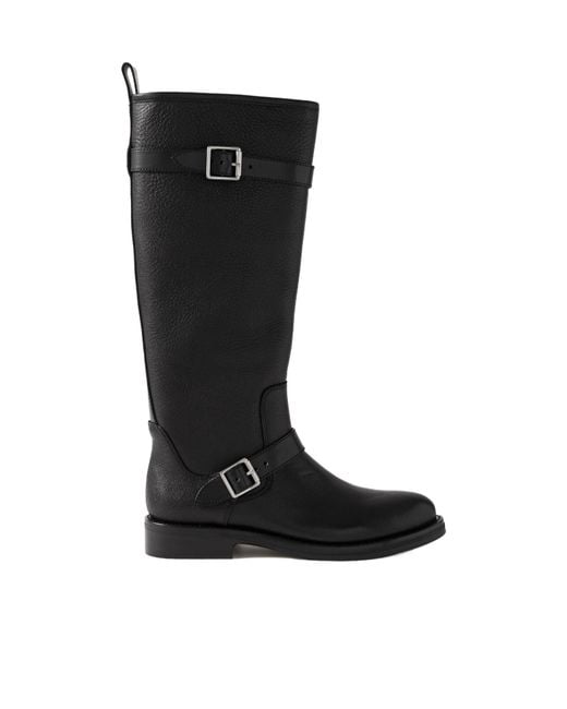 Jonathan Simkhai Black Noah Buckle Boots
