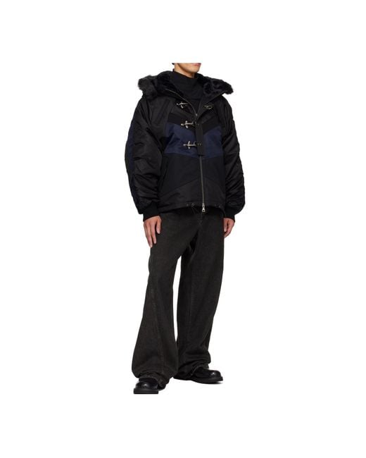 ANDERSSON BELL Black Norwegian N2B Jacket for men