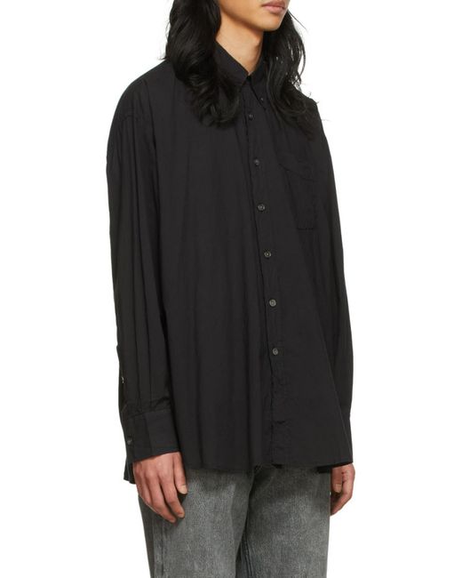 Our Legacy Black Borrowed Bd Button-Down Shirt for men