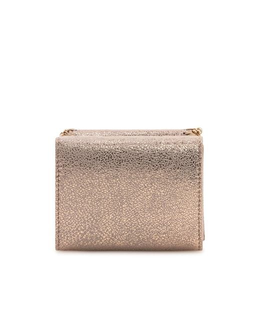 Stella McCartney Natural Logo-Engraved Chain Wallet