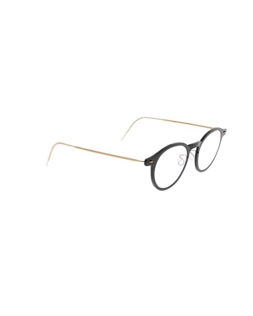 Lindberg White Round Frame Glasses