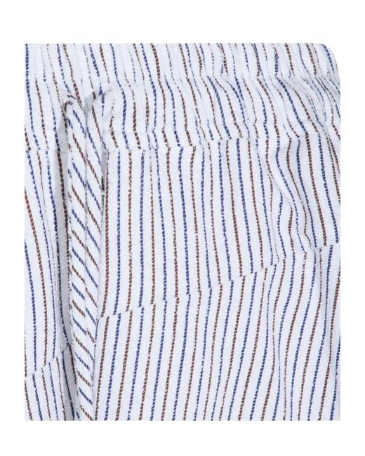 Vivienne Westwood Blue Striped Midi Skirt