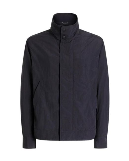 Dolce & Gabbana Blue Logo Patch Jacket for men
