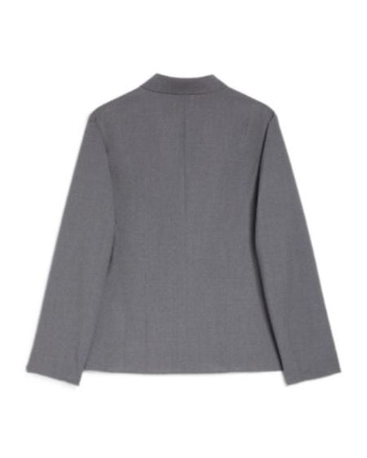 Jil Sander Gray Jacket 109 Single-Breasted Blazer for men
