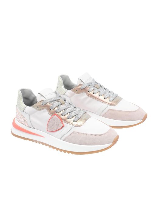Philippe Model White Tropez 2.1 Lace-Up Sneakers
