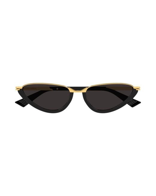 Bottega Veneta Black Eyewear Classic Cat Eye Sunglasses