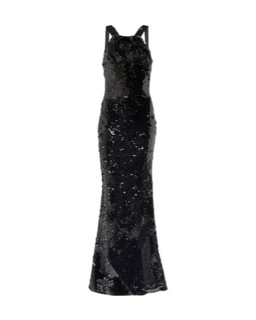 Roland Mouret Black Sequined Gown