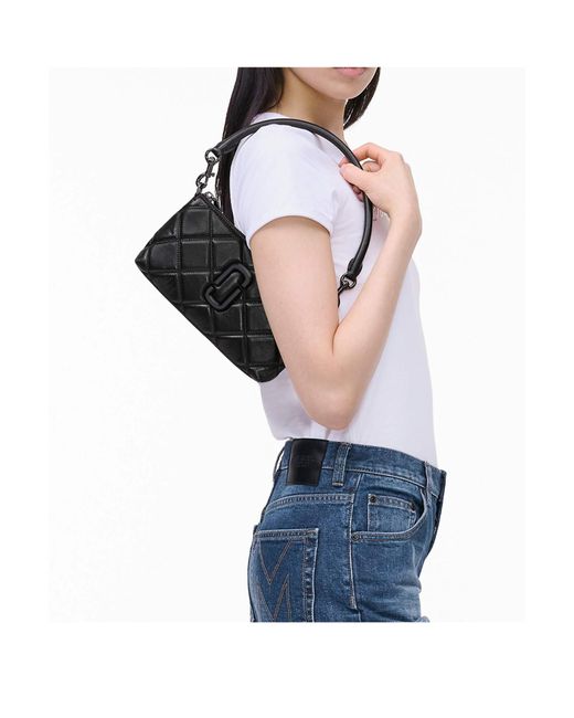 Marc Jacobs Black The Quilted Snapshot Convertible Shoulder Bag