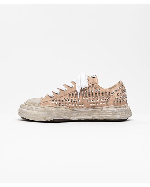 Maison Mihara Yasuhiro Pink Studded Low-Top Casual Shoes for men