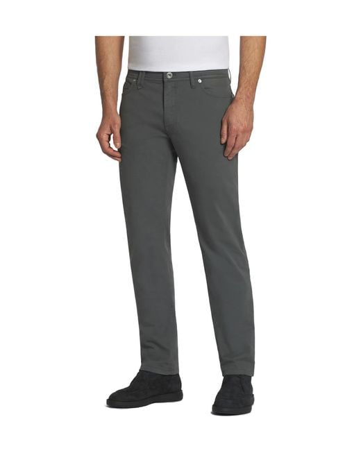 Brioni Gray Essential Petroleum Stretch Cotton Meribel Fitted Jeans for men