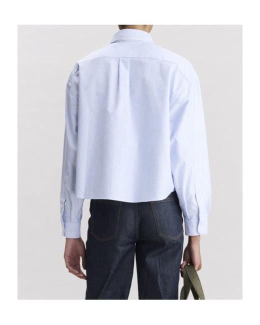A.P.C. Blue Sophia Button-Down Shirt