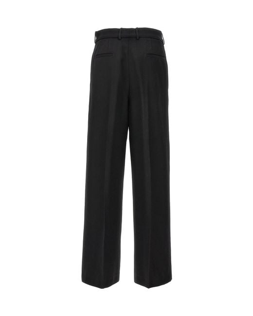 Jil Sander Black Straight-Leg Tailored Pants