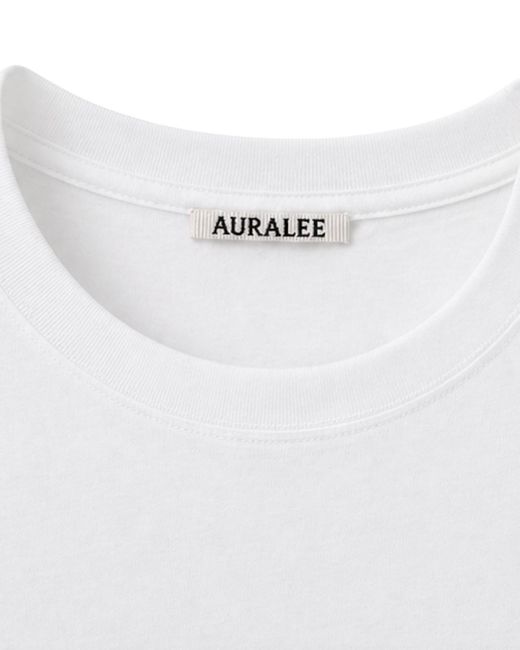 Auralee White Short-Sleeved T-Shirt