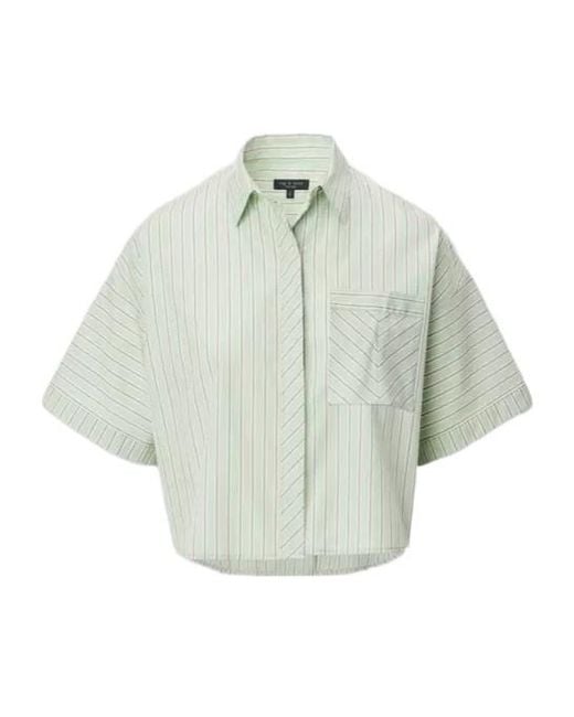 Rag & Bone Multicolor Marin Short-Sleeved Striped Shirt